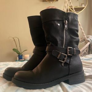 Classic, Black, Fashionable, Global Win Boots